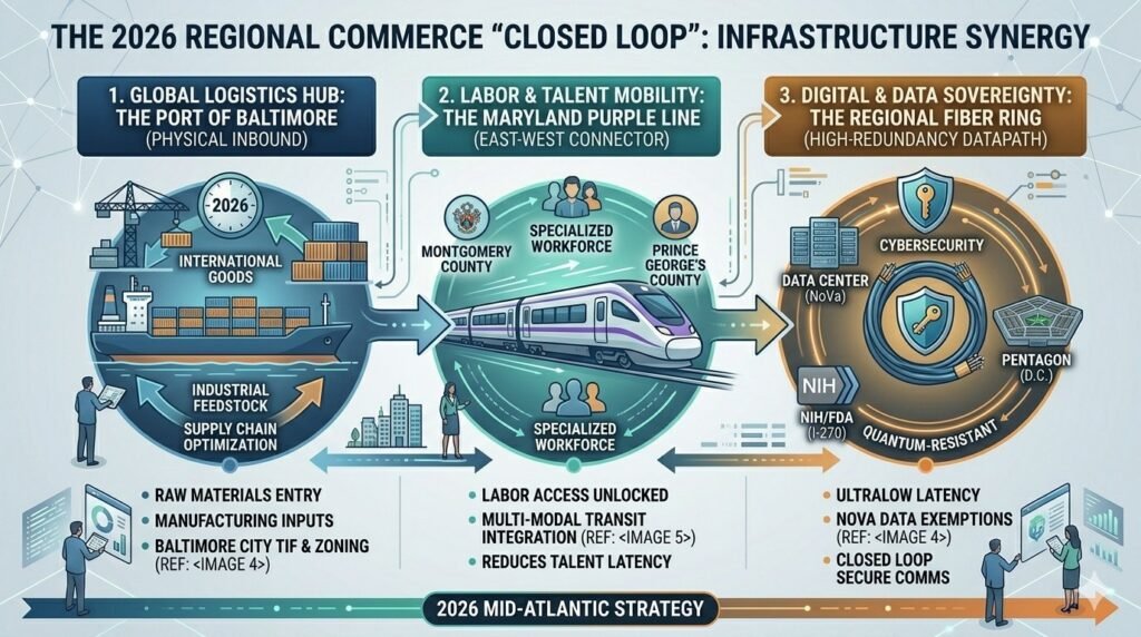 Regional Commentary - Purple Line, Port of Baltimore, and Fiber Ring